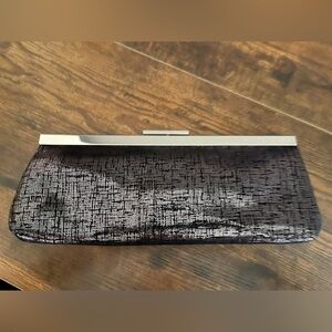 Calvin Klein Elegant Black Clutch with Silver Accents